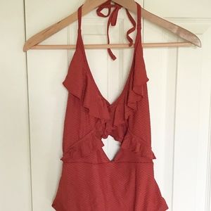 Aerie Ruffle One Piece Swimsuit